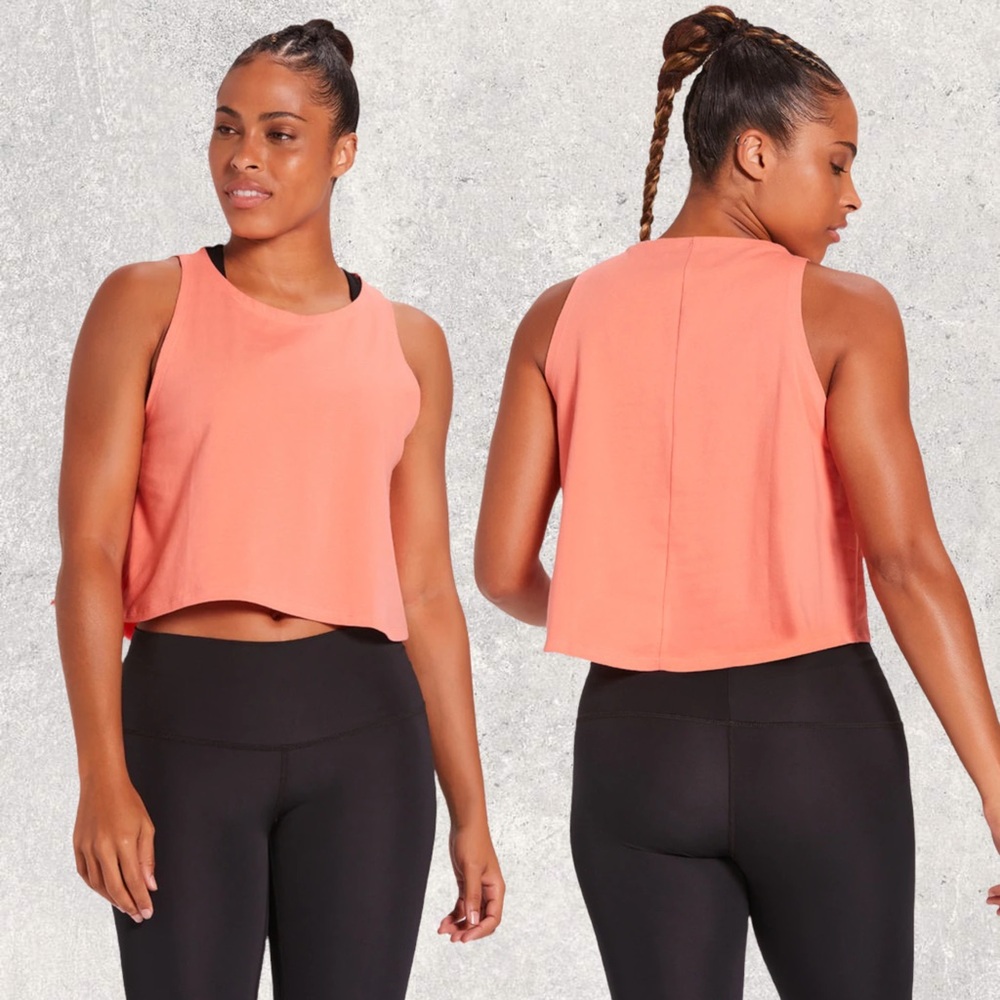 NWOT Niyama Sol Swing Tank Yoga Fitness Lifestyle Coral Peach Size Small